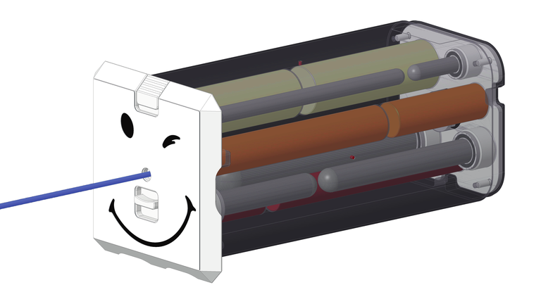 RUBY Patient QA Detector insert for fast, accurate single-point dose measurements.